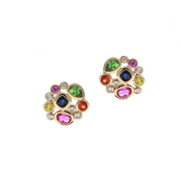 Multi-Coloured Sapphire Earrings