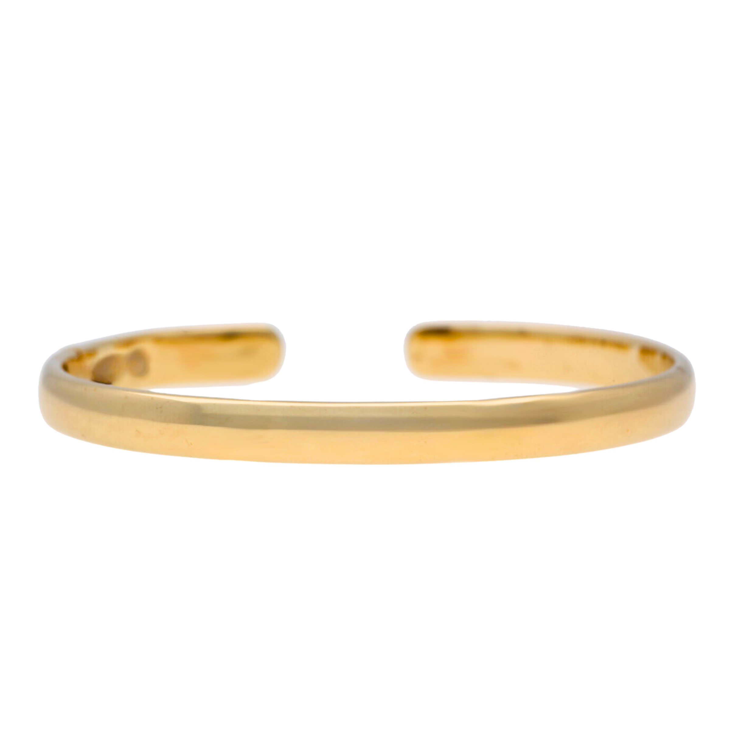 Gold Torque Hinged Bangle