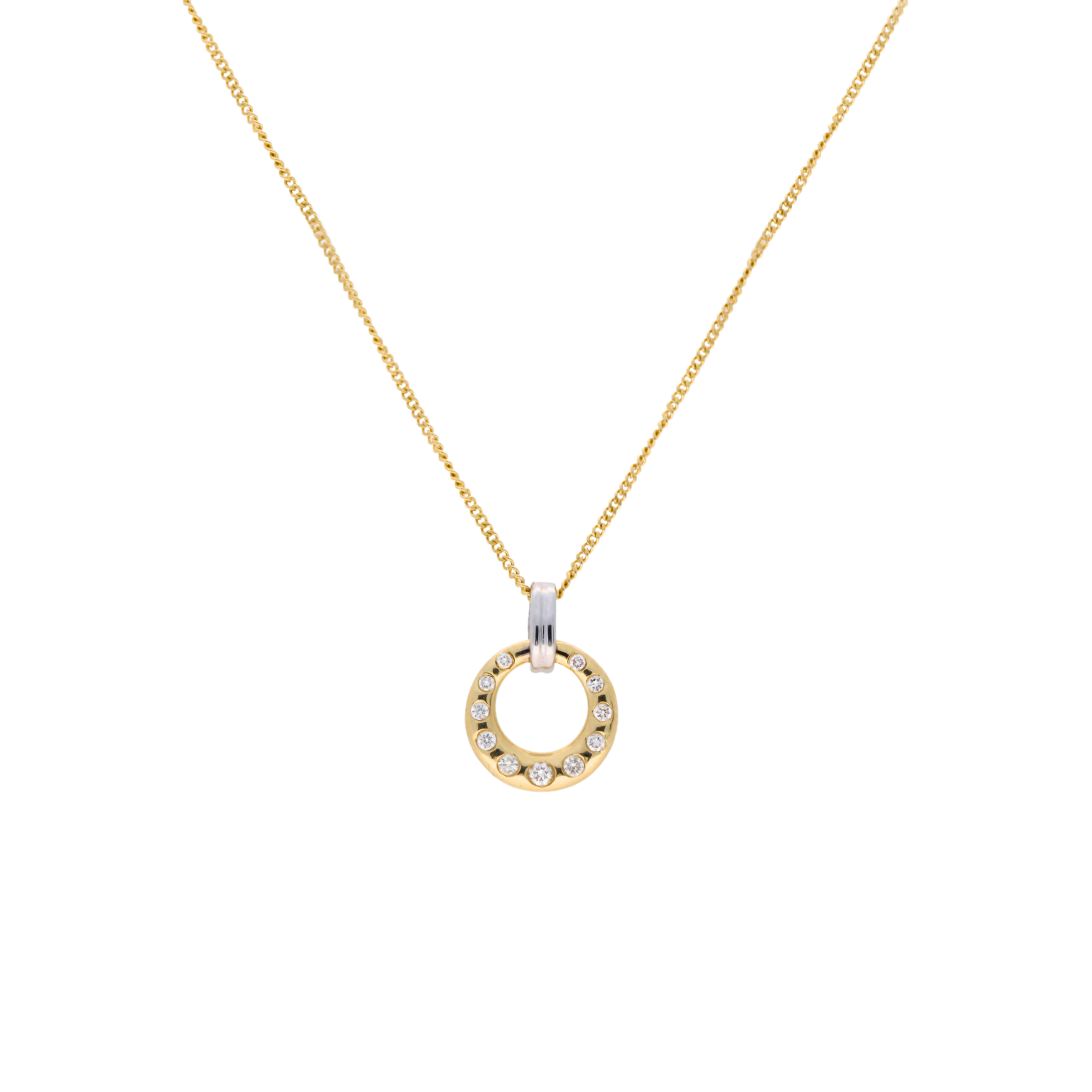 Diamond Hoop Pendant