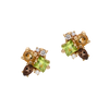 Topaz, Peridot & Cirtine Gemstone Earrings