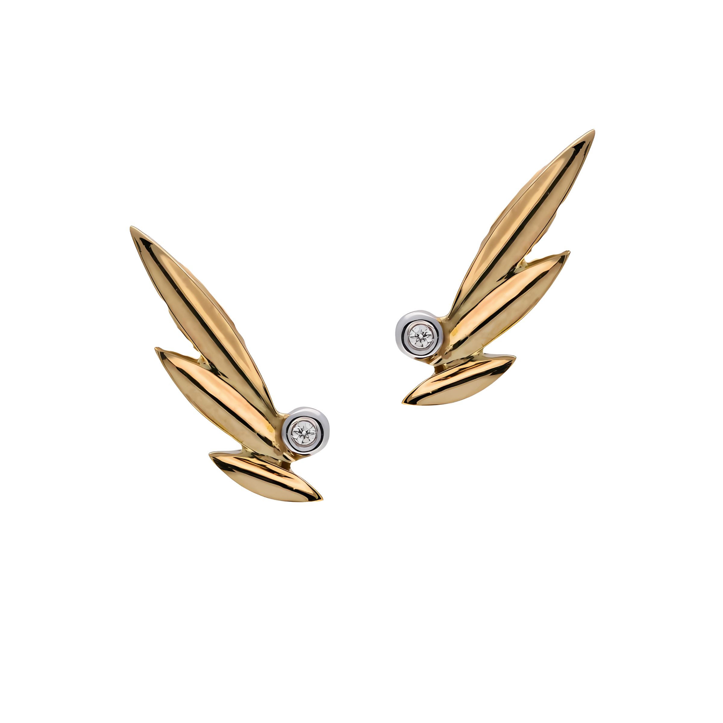 Angel Wing Diamond Earrings