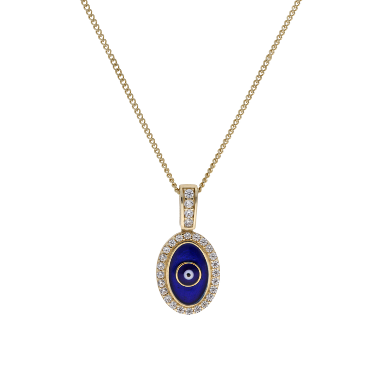 9ct Gold Evil Eye Pendant