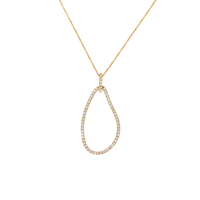 Pear Shaped Diamond Pendant