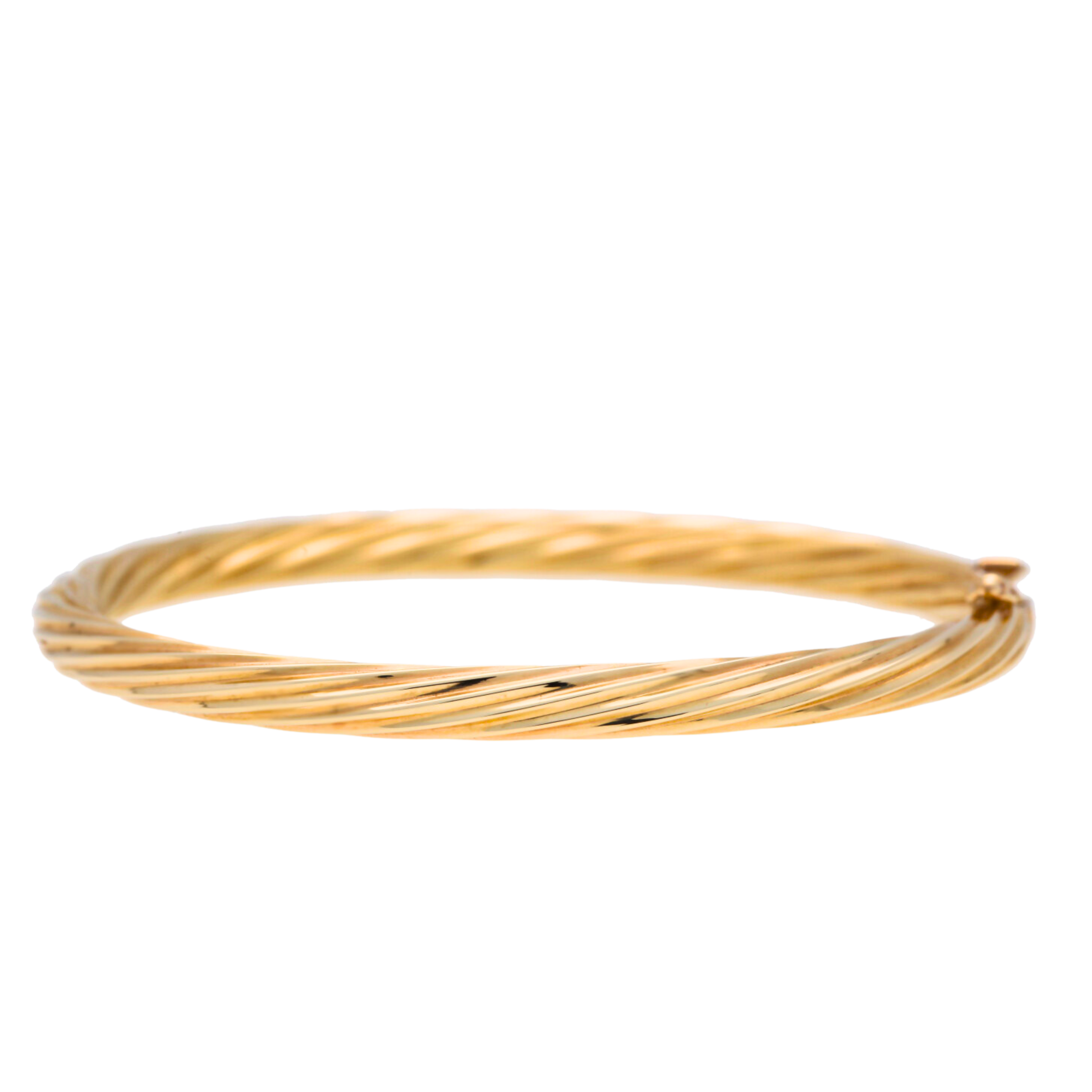 Gold Twist Bangle