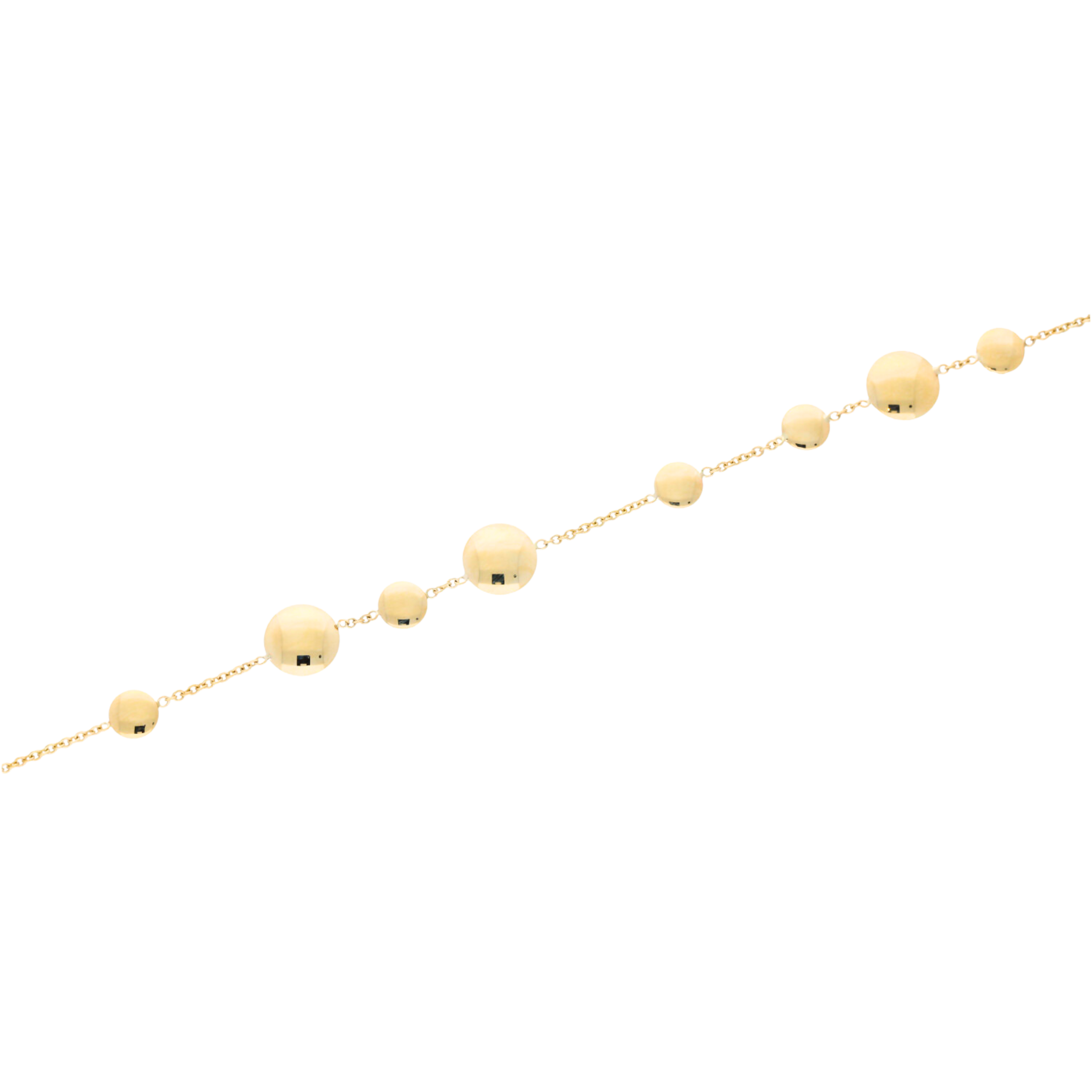 9ct Yellow Gold Disc Bracelet