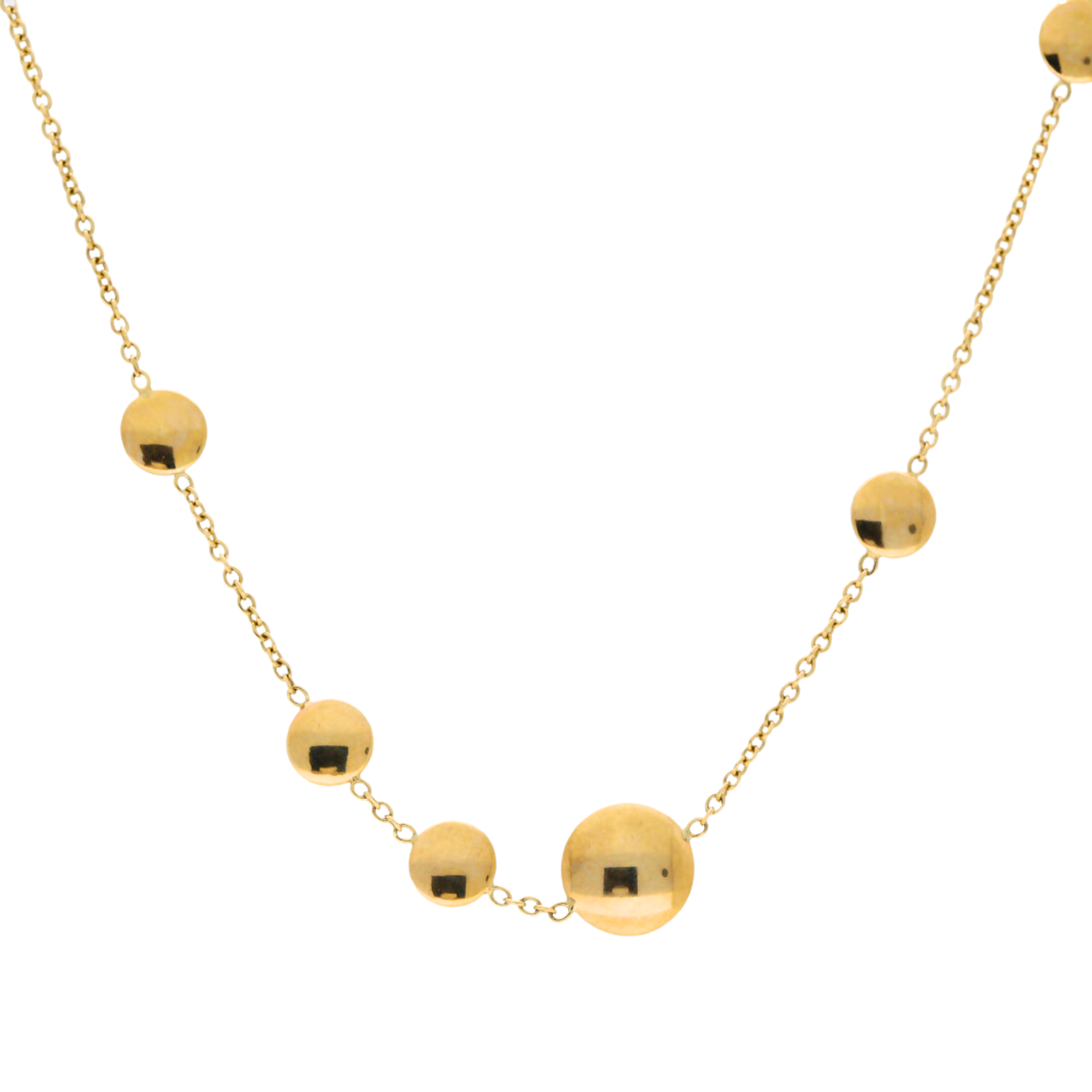 Necklace Gold Disc Chain