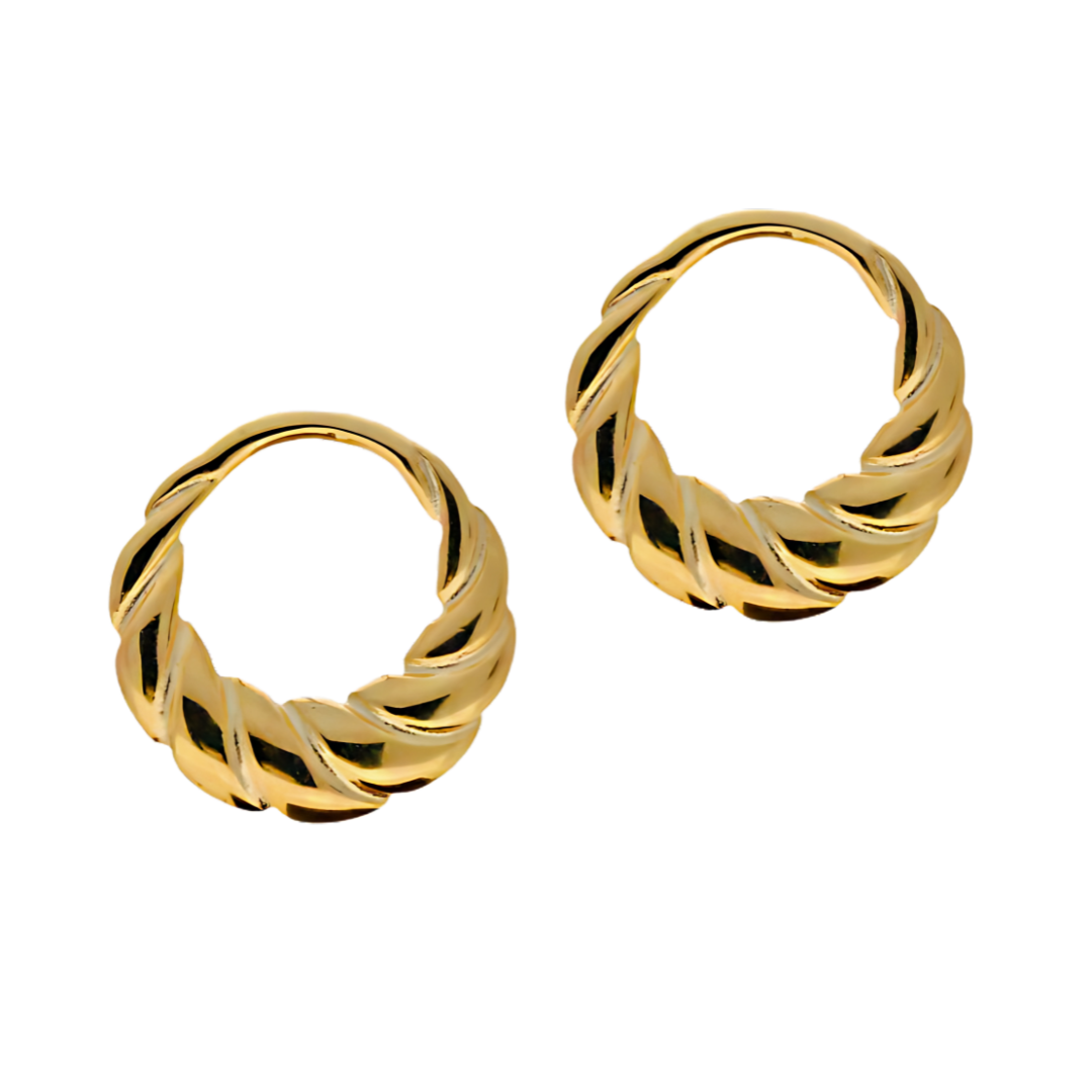 Croissant Huggie Hoop Earrings