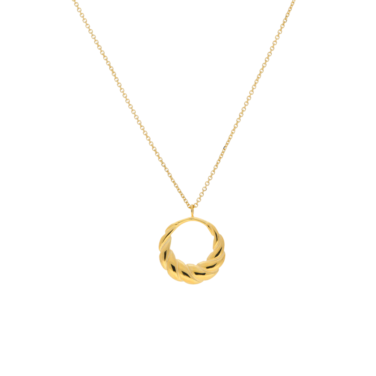 14ct Gold Braided Pendant - Appleby Jewellers Dublin