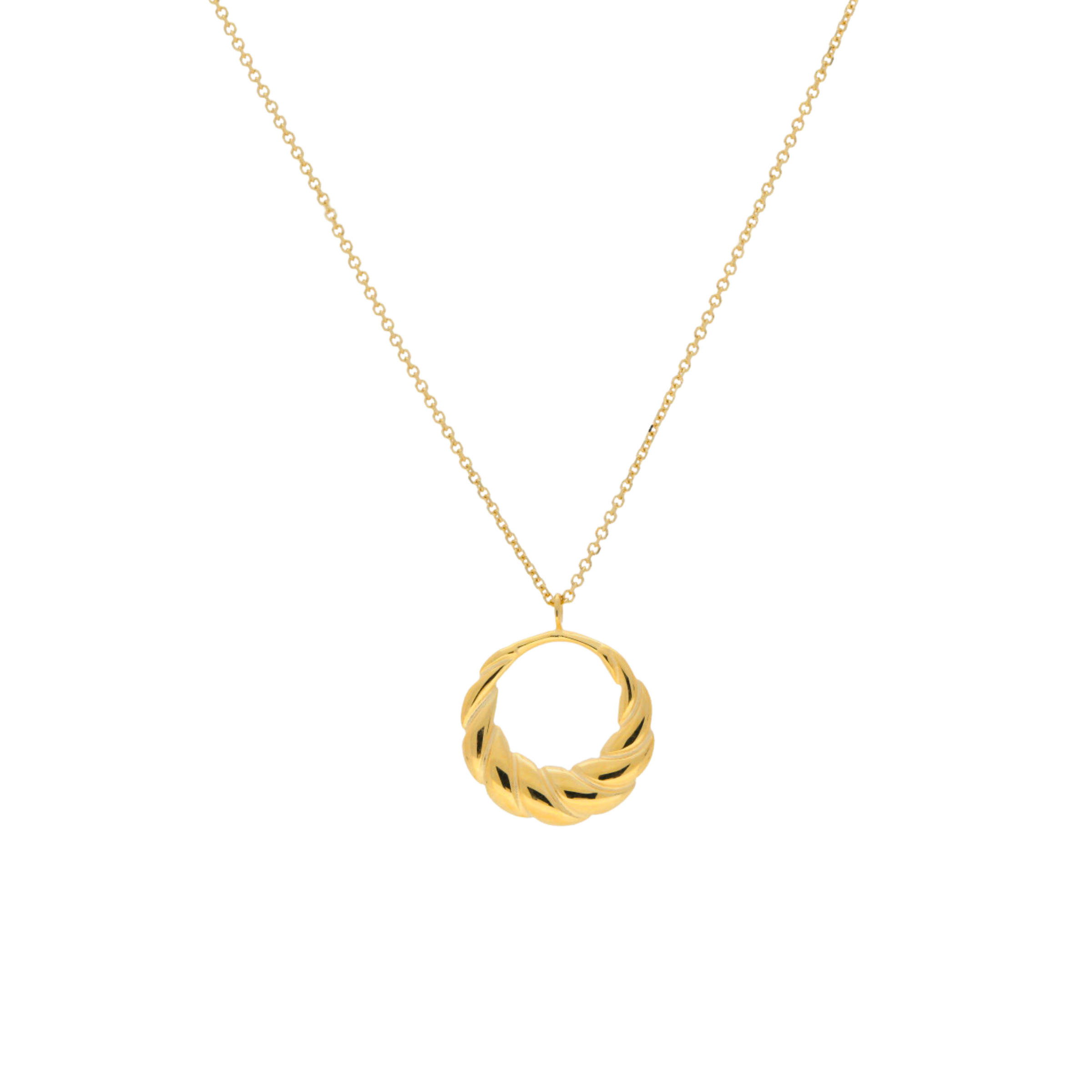 14ct Gold Braided Pendant