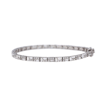 Baguette & Round Brilliant Diamond Bracelet