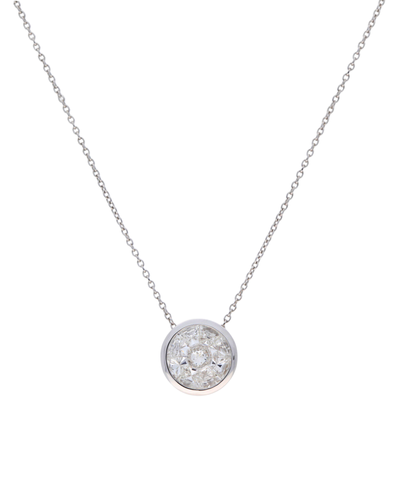 Bezel Set Diamond Pendant