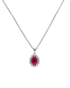 Ruby and Diamond Pendant