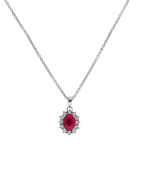 Ruby and Diamond Pendant