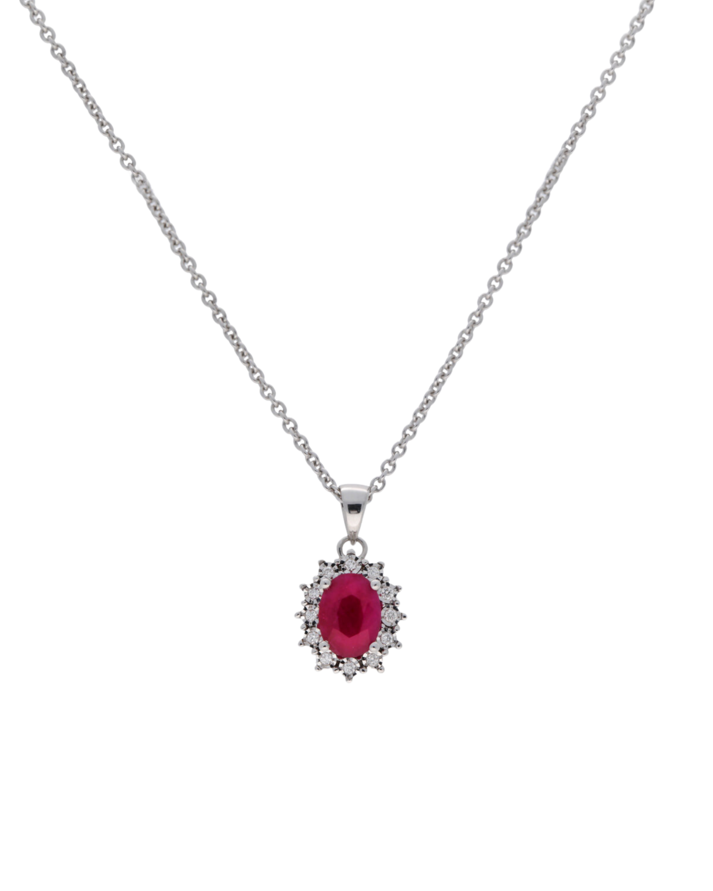 Ruby and Diamond Pendant