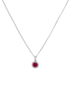 Ruby and Diamond Pendant