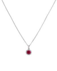 Ruby and Diamond Pendant