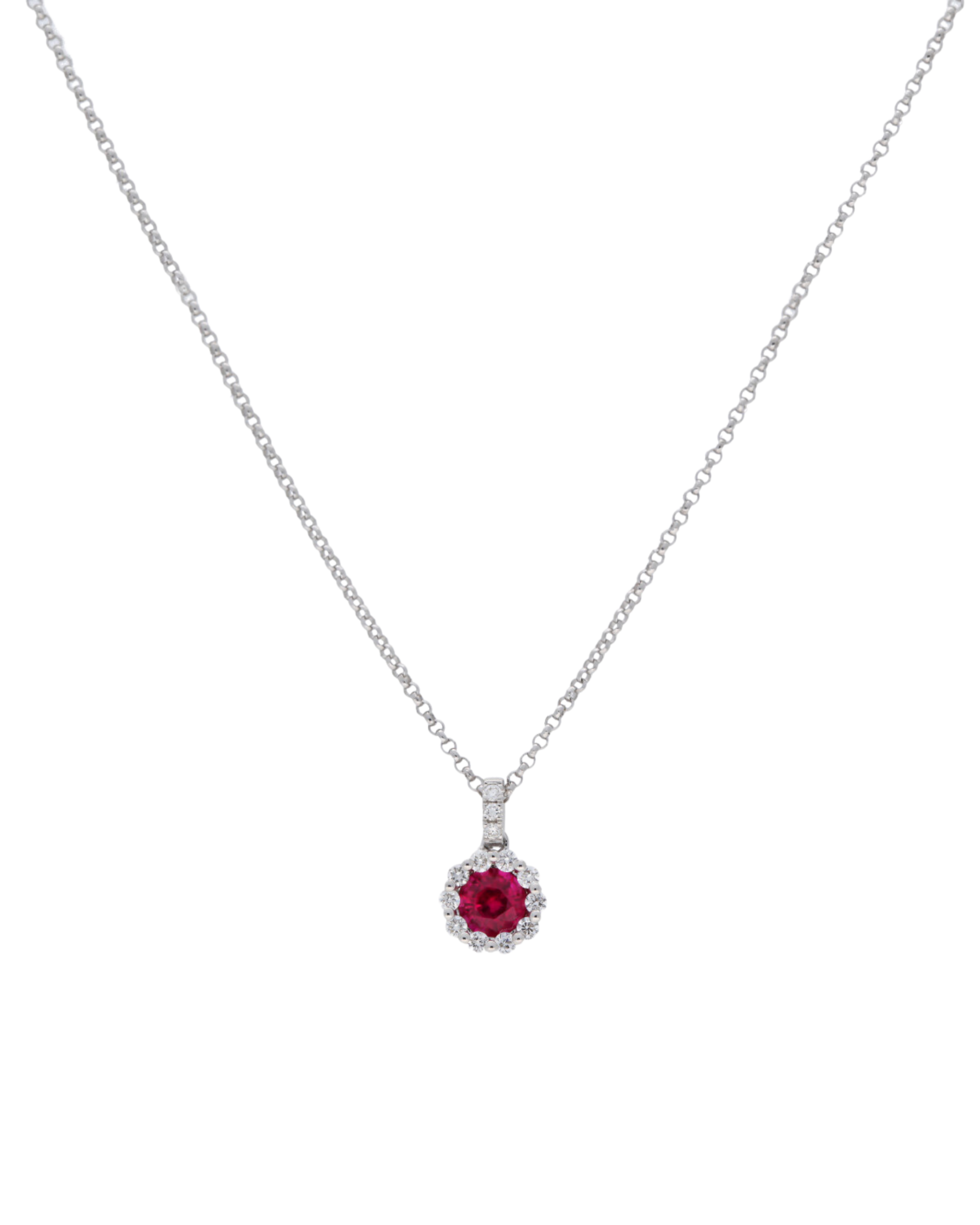 Ruby and Diamond Pendant