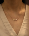 Three-Tone Love Heart Necklace