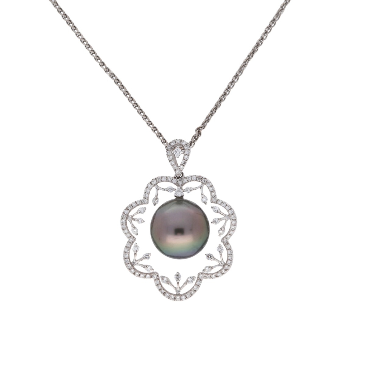 Tahitian Pearl and Diamond Pendant - Appleby Jewellers Dublin