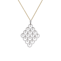 Diamond Chandelier Pendant with 18ct Gold Chain