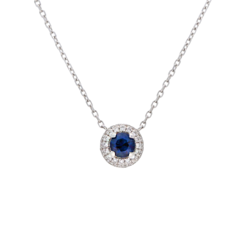 Blue Sapphire Halo