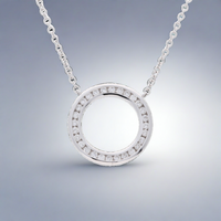 Diamond Circle Pendant