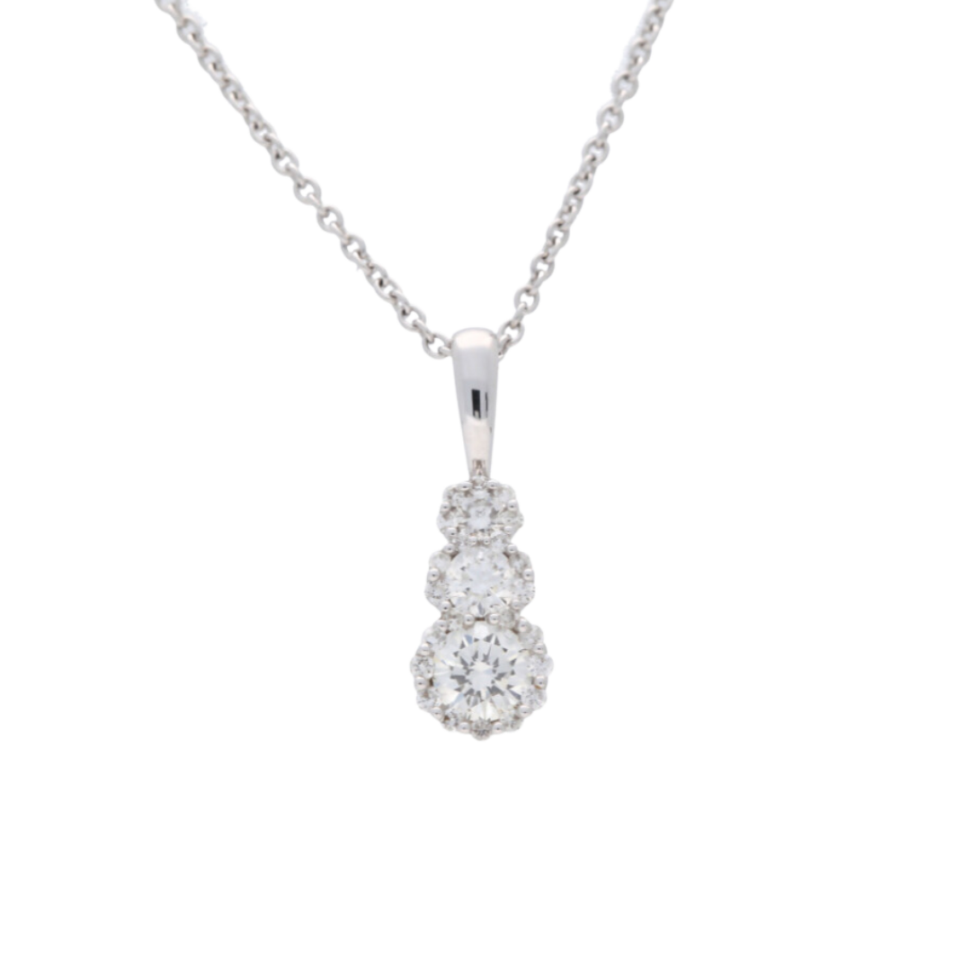 Diamond Droplet Trilogy Necklace