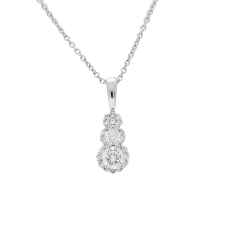 Diamond Droplet Trilogy Necklace