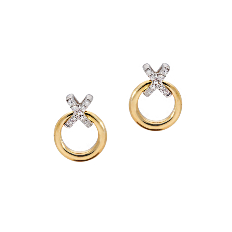 Diamond X Earrings - Appleby Jewellers Dublin