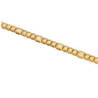 18ct Gold Bezel Set Diamond Bracelet
