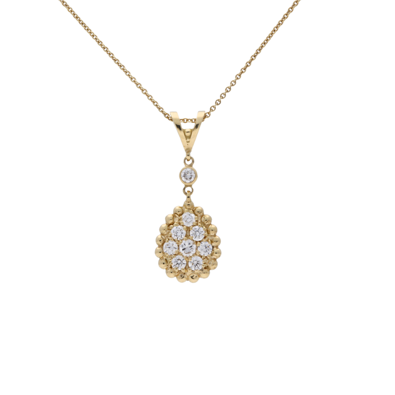 Pear Diamond Drop Pendant