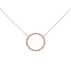 Three Tone Circular Necklace