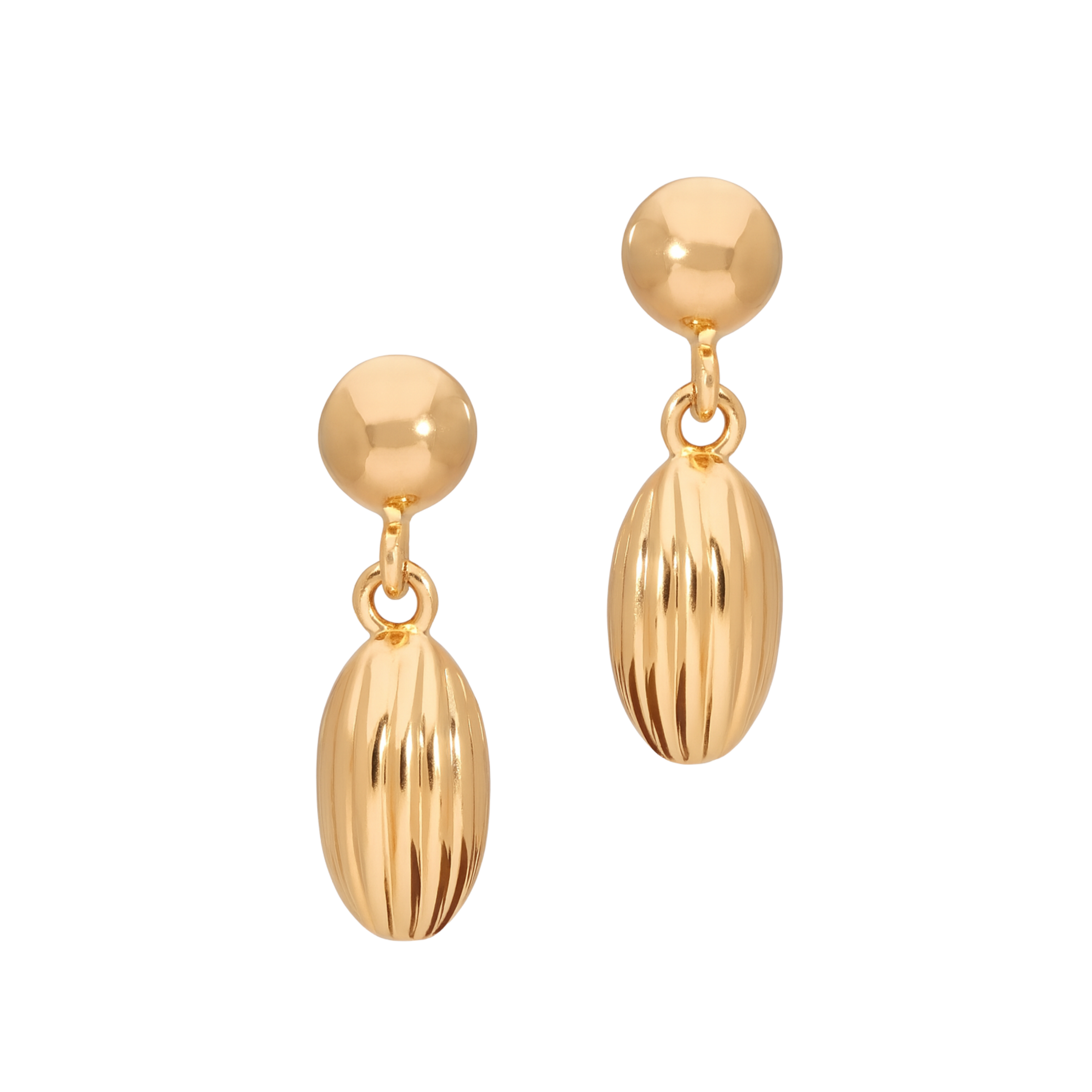 14ct gold Verona drop earrings featuring elegant, dangling design from Appleby Jewellers Dublin.