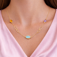 Watercolour Link Necklace - Appleby Jewellers Dublin