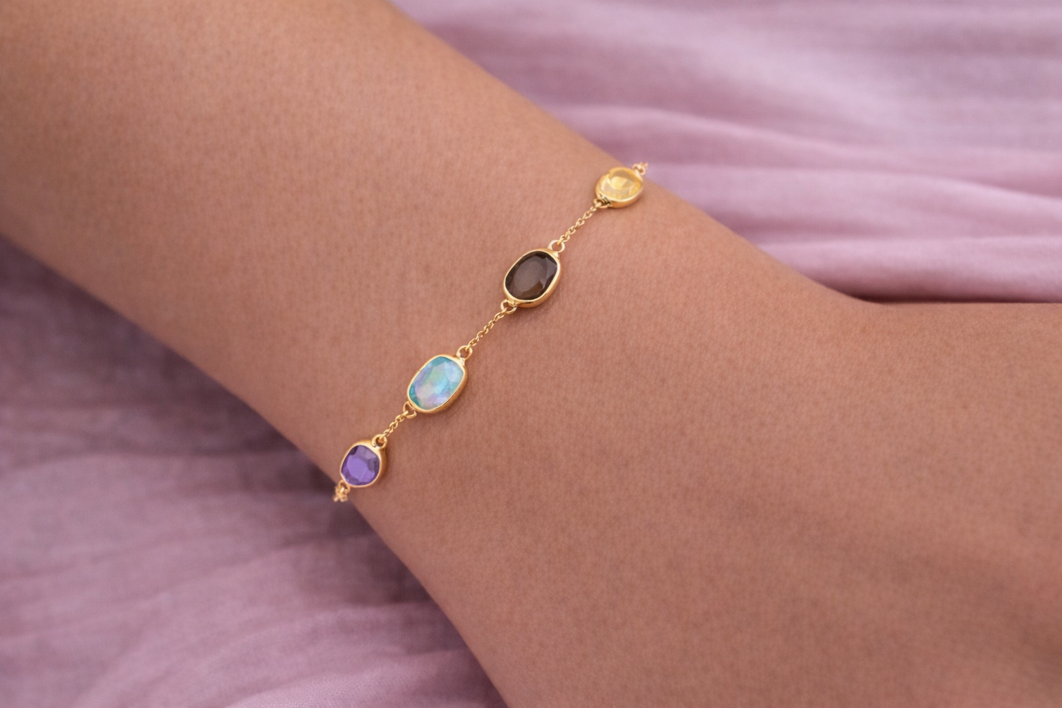 Watercolour Multi-Gemstone Bracelet - Appleby Jewellers Dublin