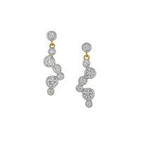 Waterlily Diamond Drop Earrings