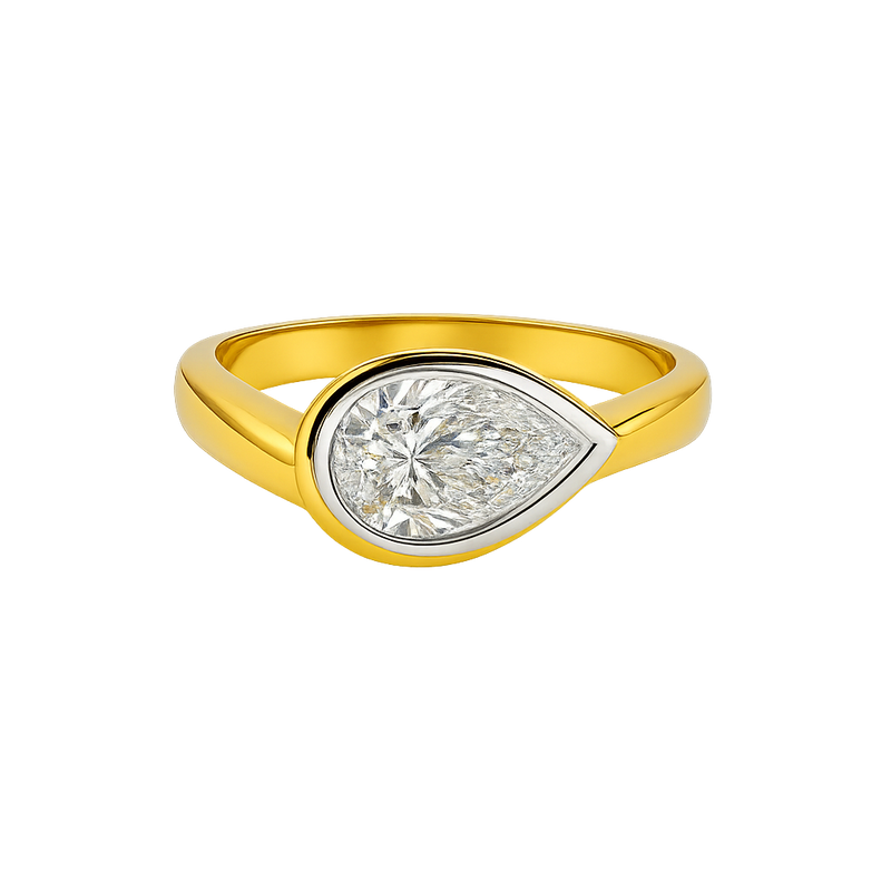 The Wave Diamond Bezel Ring - Appleby Jewellers Dublin