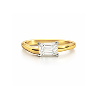 East-West Emerald Cut Ring - Appleby Jewellers Dublin