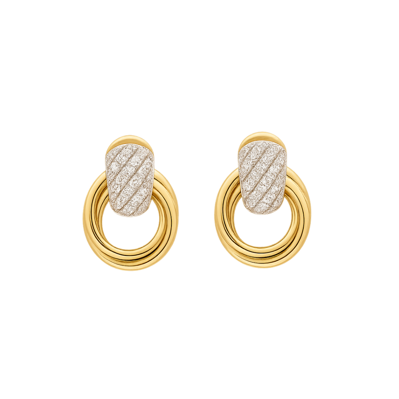 Diamond Swirl Studs - Appleby Jewellers Dublin
