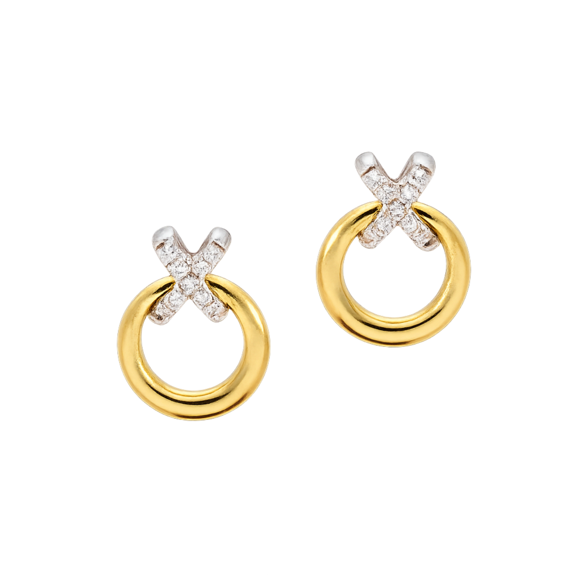 Diamond X Earrings