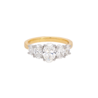Five-Stone Oval Diamond Ring