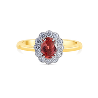 Kate Flower - Pink Padparadscha Sapphire - Appleby Jewellers Dublin