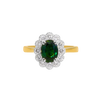 Green Sapphire Flower Ring - Appleby Jewellers Dublin