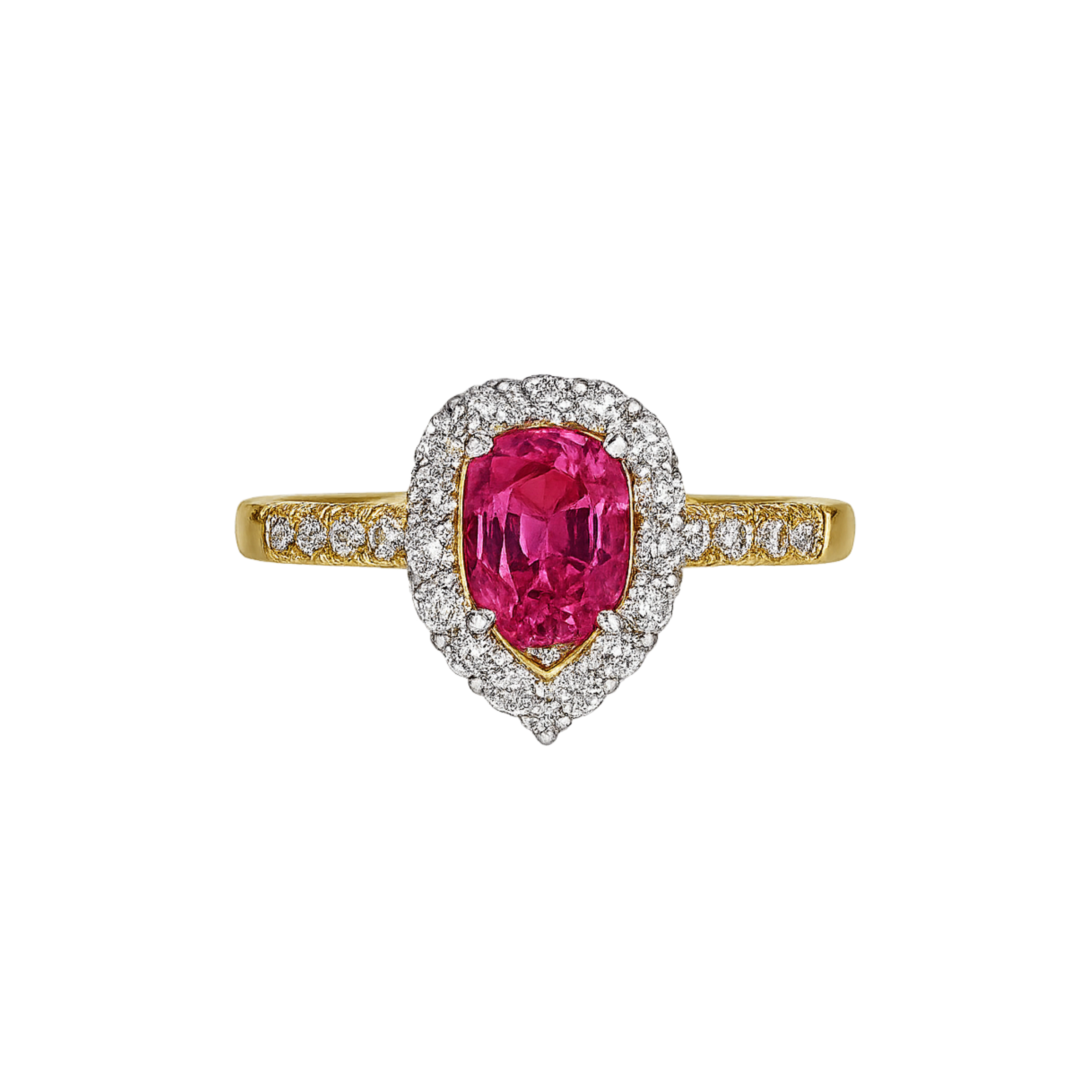 Corrine Pink Pear-Shaped Sapphire - Appleby Jewellers Dublin