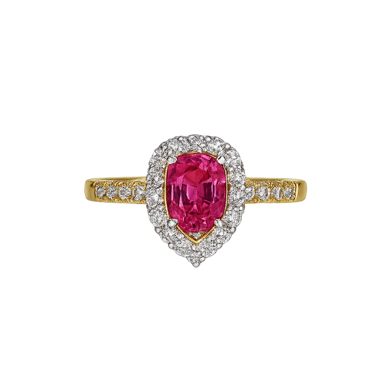 Corrine Pink Pear-Shaped Sapphire - Appleby Jewellers Dublin
