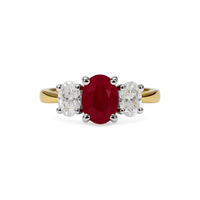 The "Tulip" with Ruby and Diamond - Appleby Jewellers Dublin