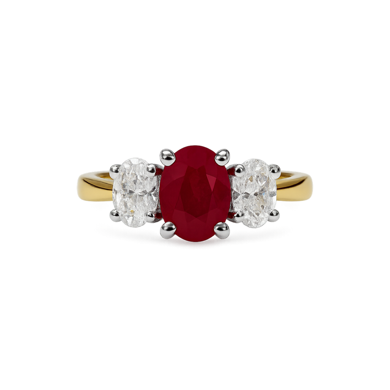 The "Tulip" with Ruby and Diamond - Appleby Jewellers Dublin