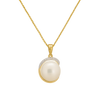 Pearl & Diamond Halo Pendant