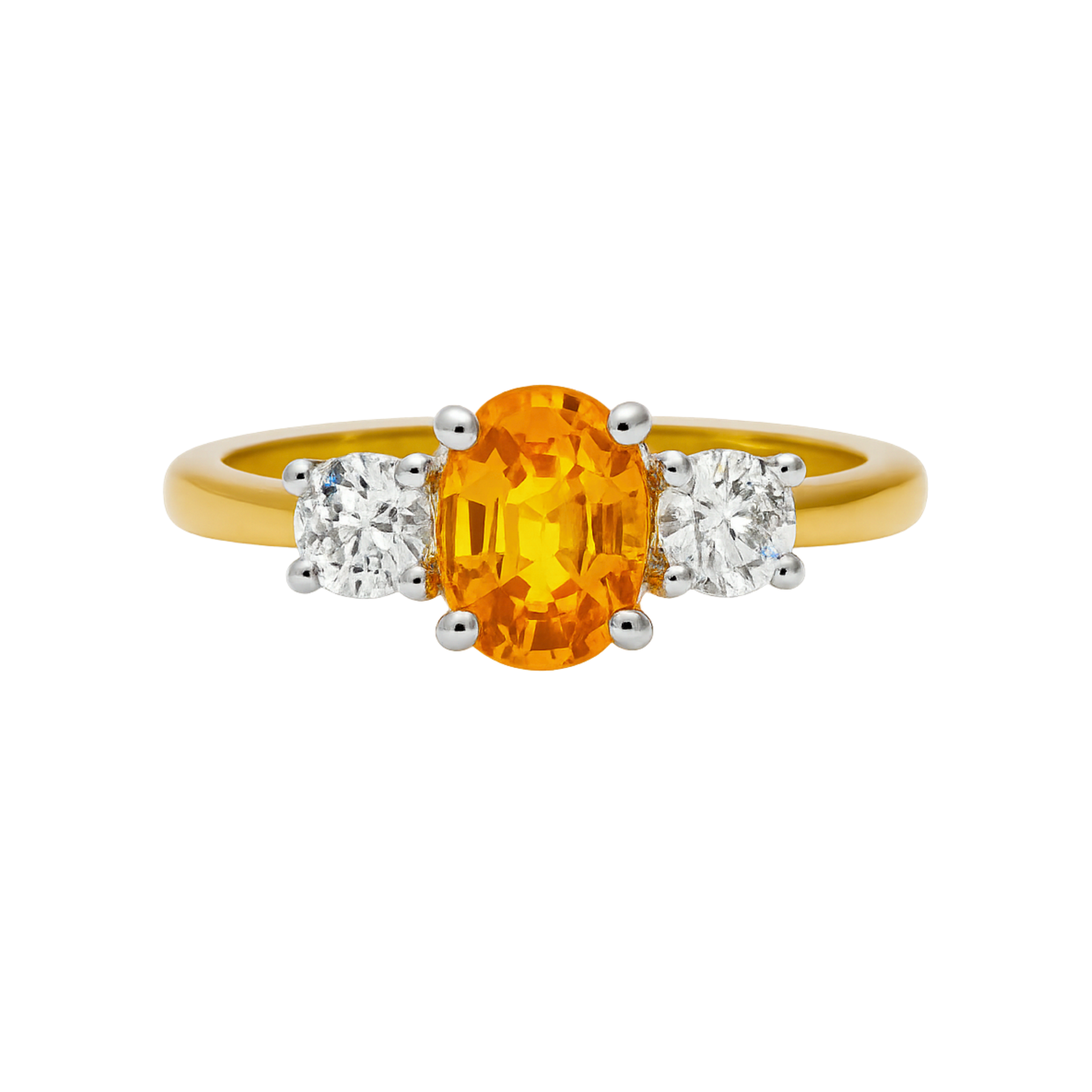 Tangerine Sapphire Ring