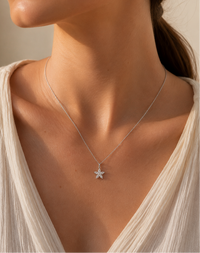 Winter Star Marquise Diamond Pendant